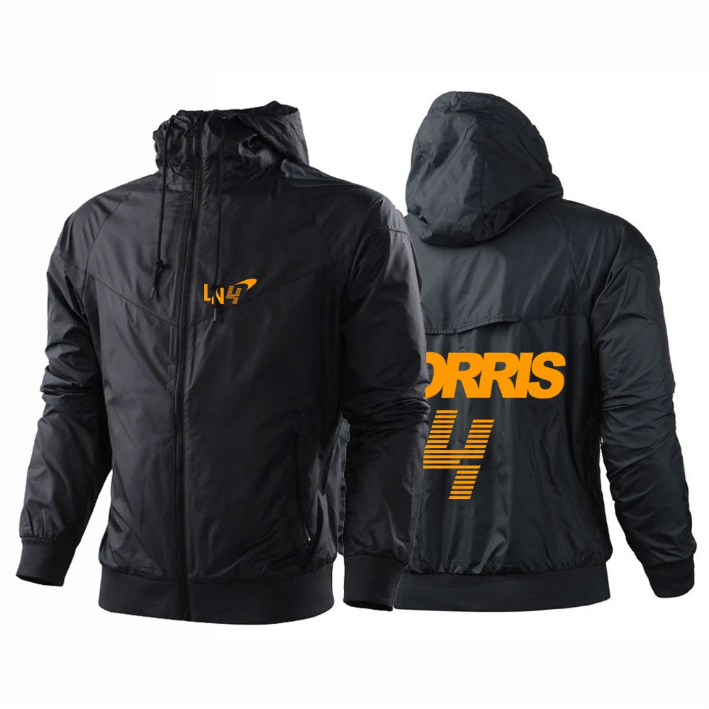F1 McLaren Team Racing Fans 2023 Men's Lando Norris New Autumn Winter Jacket Coat Fashion Windbreaker Casual Sportwear Clothing