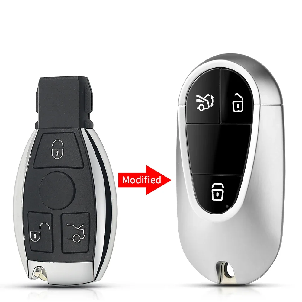 

KEYYOU для Mercedes Benz W205 W203 W204 W210 W211 W212 A B E S G Class Key GLC CLA AMG BGA NEC 2000+ Year Модифицированный чехол для автомобильного ключа