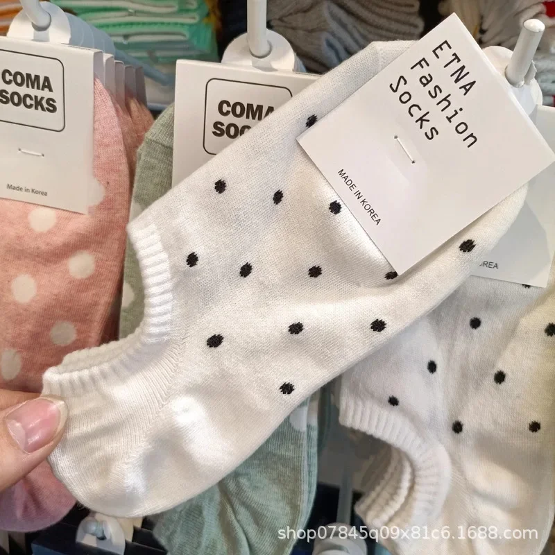 ETNA полосатые корейские носки в стиле Simpleins женские весенне-летние хлопковые