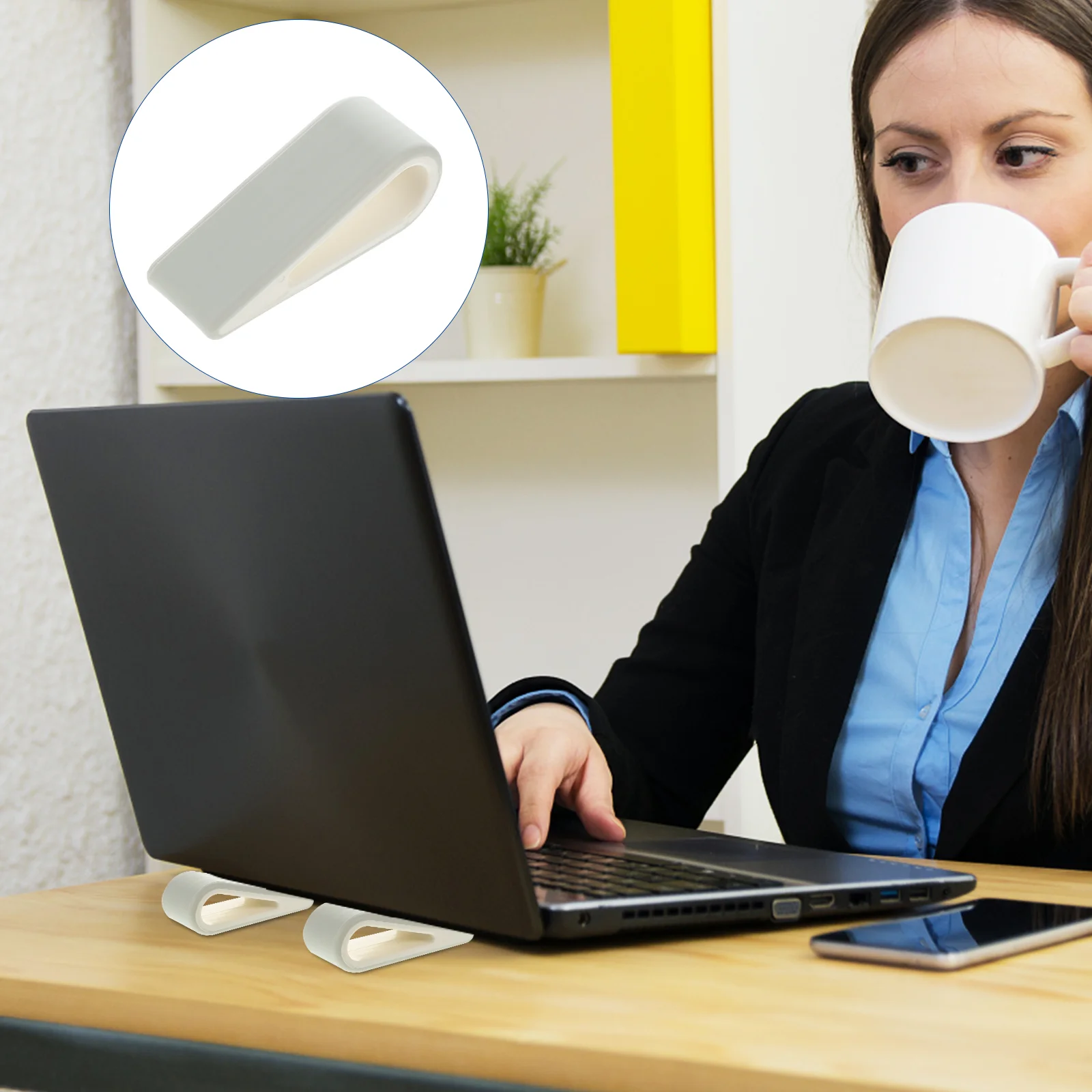 

Laptop Stand Holder Tablet Riser Portablestands Silicone Notebook Keyboardcomputer Desk Heat Dissipation Kickstand Ventilated