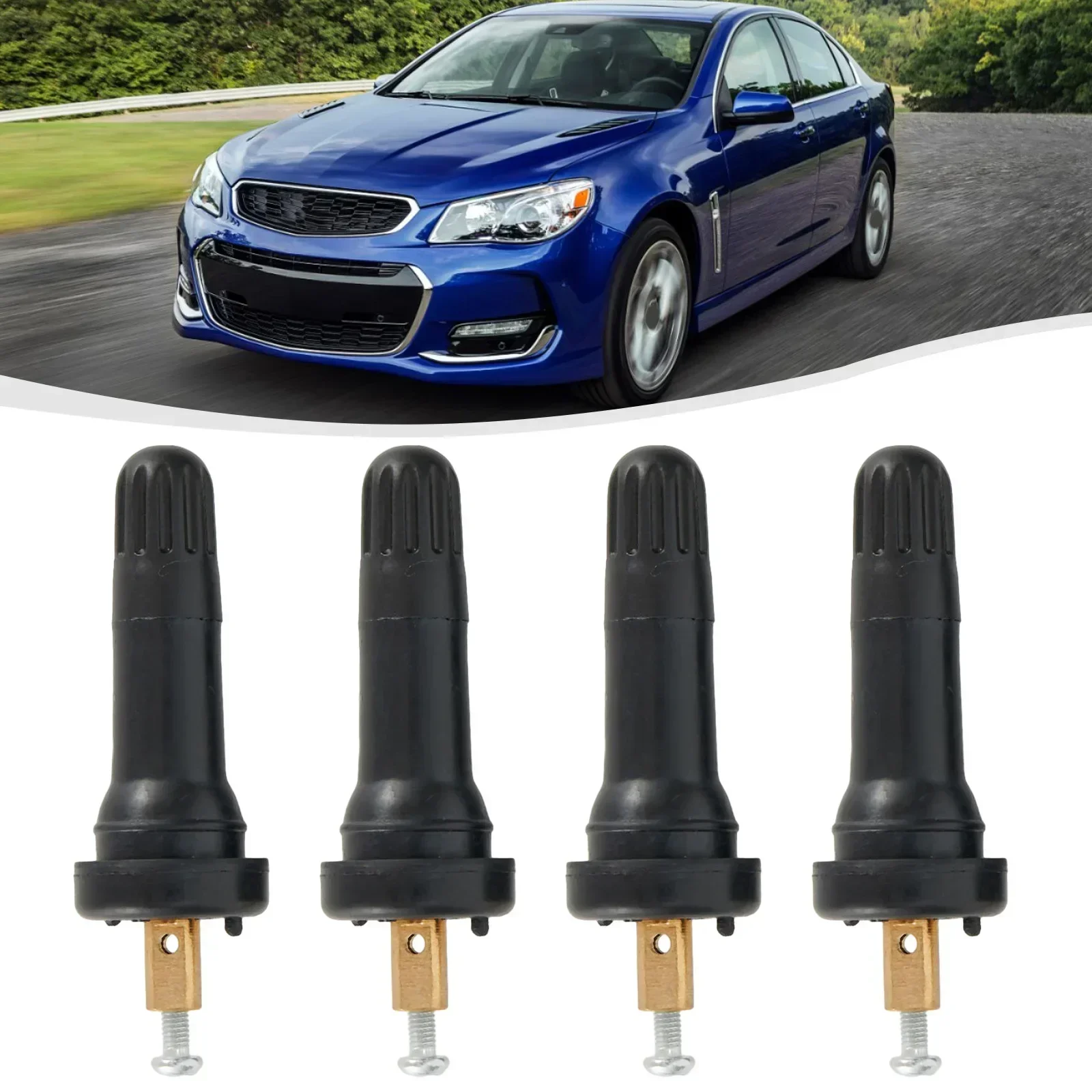4 шт. TPMS датчик давления в шинах резиновый стержень клапана для GMC Cadillac Chevy Avalanche