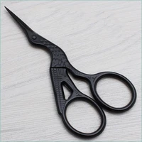 black crane 9 3cm stainless steel zigzag scissors diy craft scissors sew diamond painting scissors sewing machine accessories h