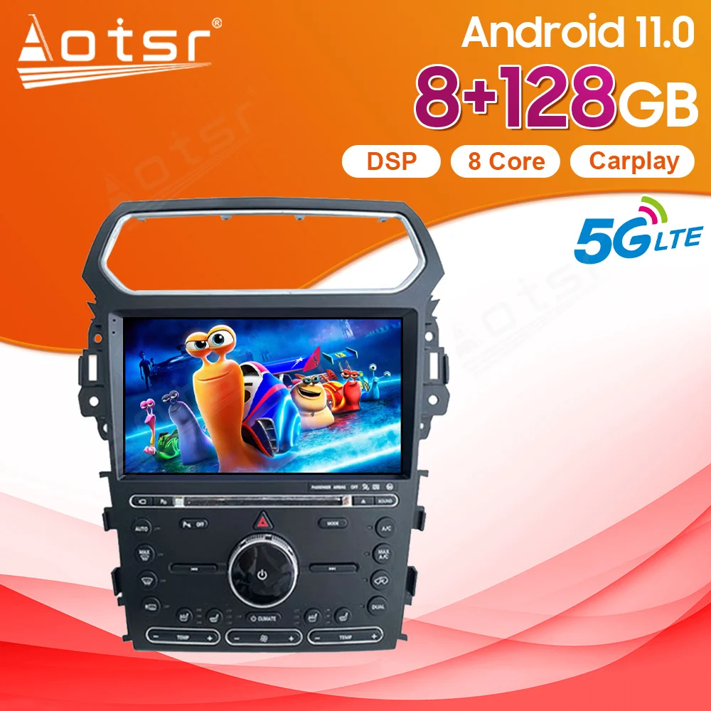 

Car Radio For Ford Explorer 2011-2019 Android 11.0 Octa Core Car DVD GPS Navigation Player Deckless Car Stereo Headunit