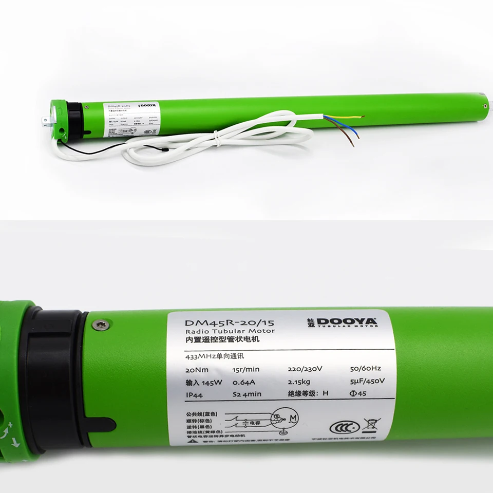 A-OK AM68 80W zigbee Motor для штор приложение Tuya/RF433 дистанционное управление/сухой контакт