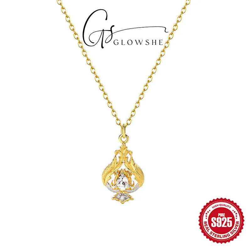 Женская цепочка из серебра 925 пробы с фианитами