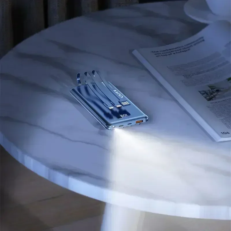 Внешний аккумулятор с кабелем 20000 мАч 66 Вт