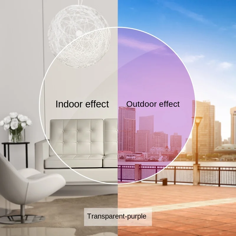 A-класс 1.56 меняющая цвет пленка превращается в пудру фиолетовый синий серый