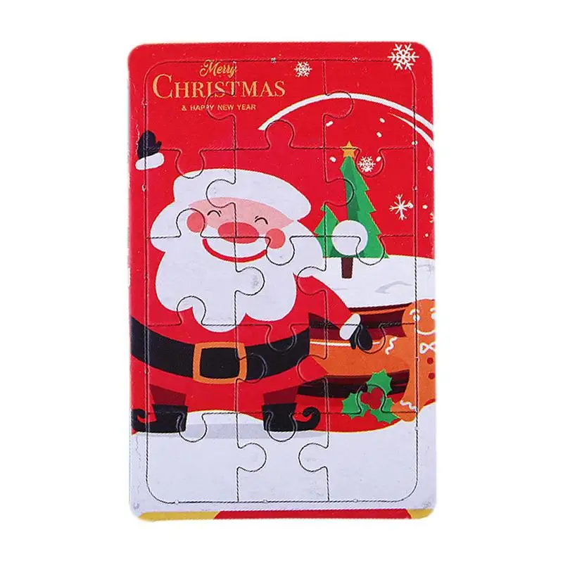 

Christmas Kids Puzzle Christmas Puzzle Games Interactive Kids And Parents Game 1Box/ 2Pieces For Family Christmas Gift For