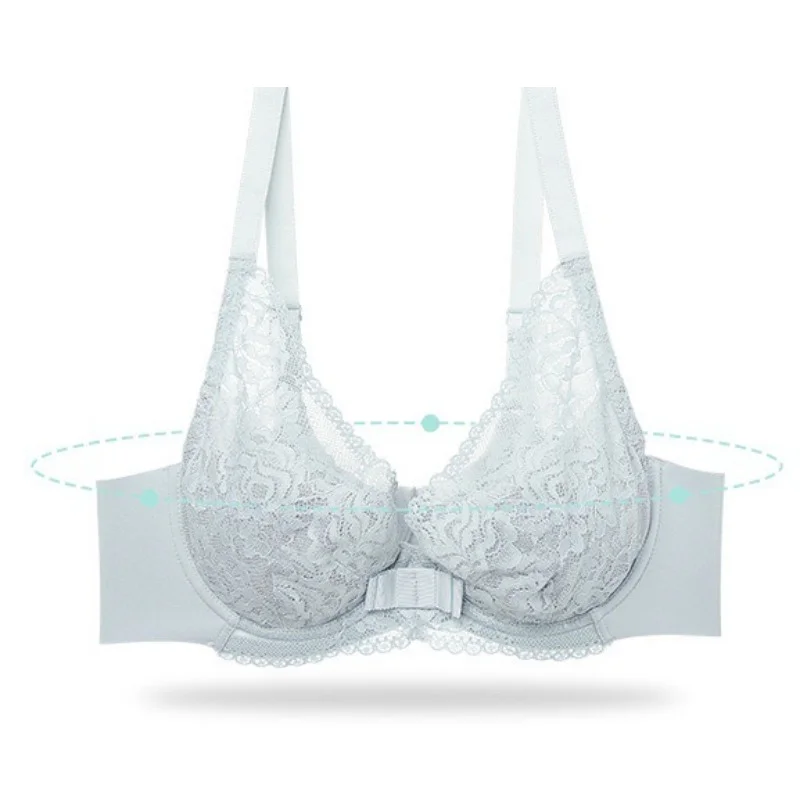 

Новый сексуальный кружевной бюстгальтер пуш-ап, Бралетт с тонкой чашкой, женские прозрачные Бюстгальтеры на косточках, Прозрачное нижнее б...
