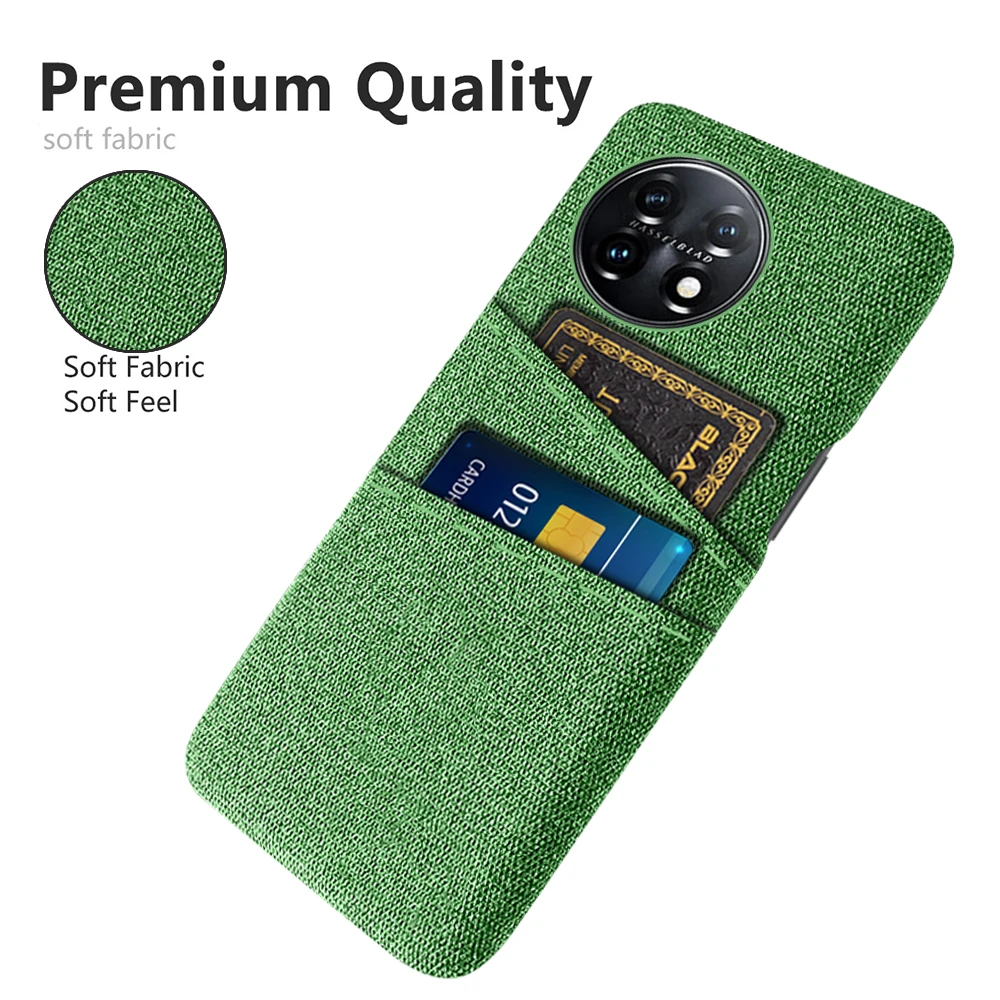 

Fabric Case For Oneplus 11 Funda Oneplus 11 5G Case Dual Card Fabrics Texture For One plus 11 10 Pro 10T 9 RT 11R ACE Pro Nord2