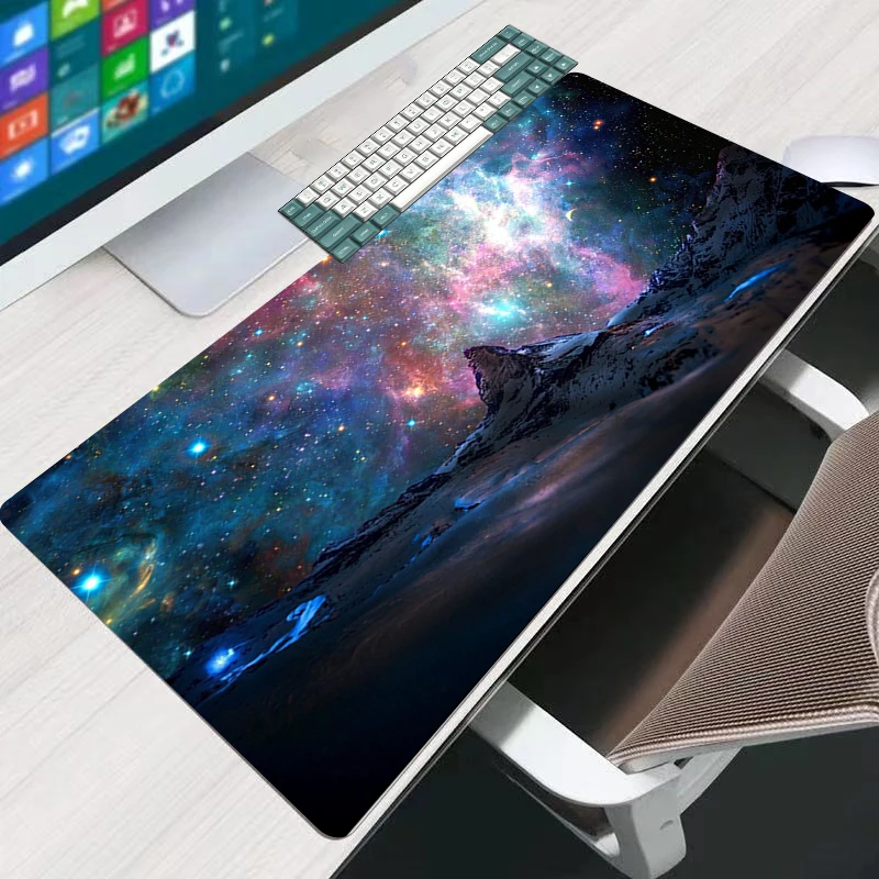 

Xxl Mouse Mat Space Gaming Mouse Pad Computer Offices Cool Laptop Computer Desk Accessories Anti-skid 900x400 Mousepad Game Mats