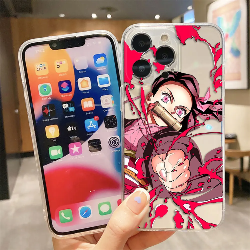 Фото Прозрачный чехол для телефона D-Demon S-Slayer No Yaiba Nezuko для VIVO V20 V21 V21E V23 V23E V25 V27 V29E V30E V30 V40 V50 V60 №2