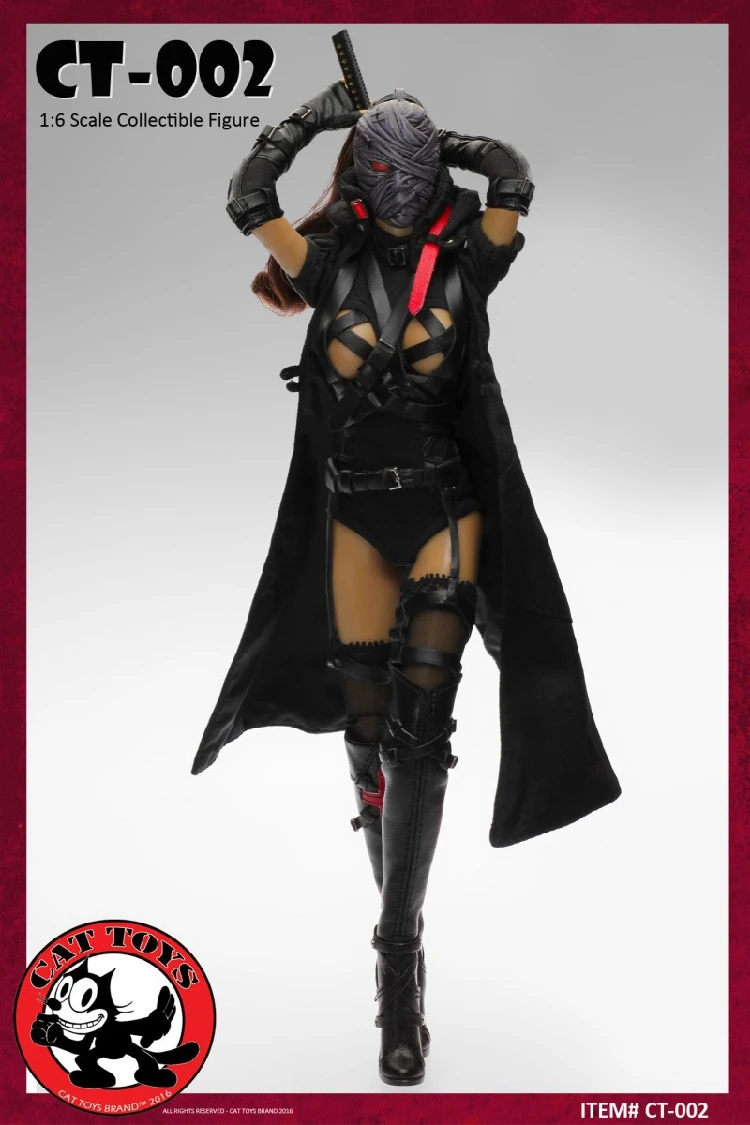 

Игрушки для кошек CT002, Женская экшн-фигурка темного плаща 1/6