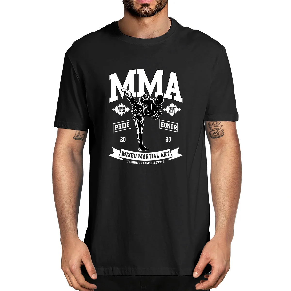 

Vintage Retro MMA Boys Fighter Mixed Martial Arts 100% Cotton Summer Men's Novelty Oversized T-Shirt Women Casual Streetwear Tee