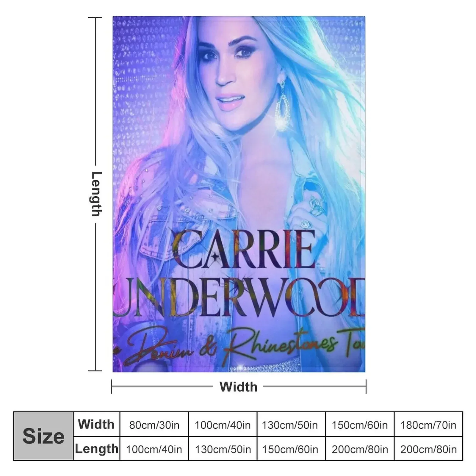 Джинсовое и искусственное одеяло carrie tour 2022 masmay Большие Детские Роскошные