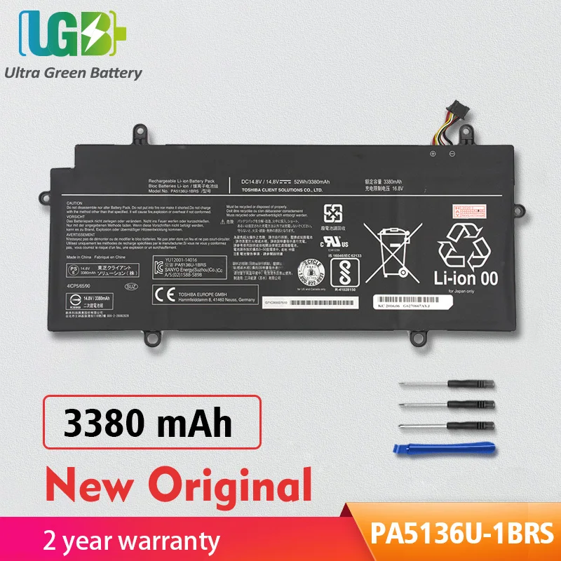 

UGB New Original PA5136U-1BRS Battery For Toshiba Portege Z30 Z30-A Z30-AK04S Z30-A1301 Z30-B K10M Z30-C PA5136U