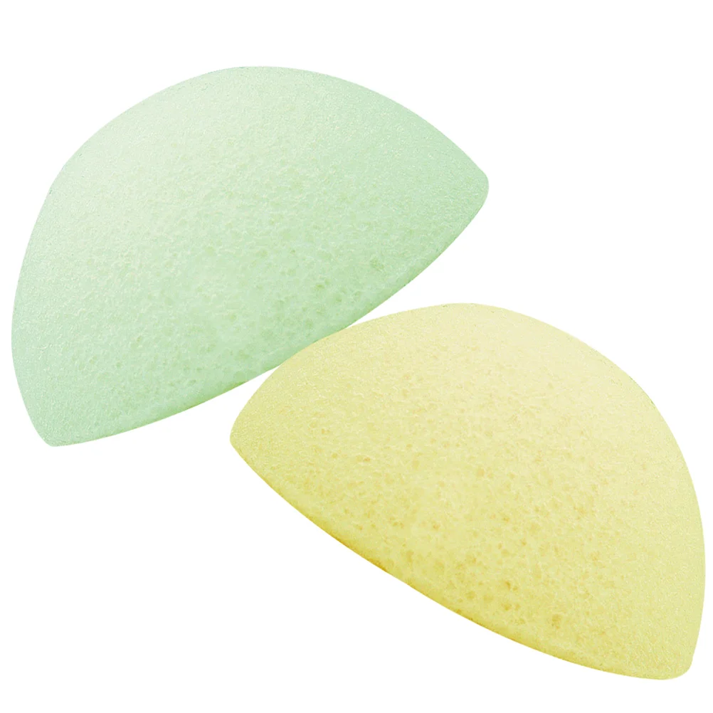 

2 Pcs Face Make Up Sponge Exfoliating Sponges Make Powder Puff Facials Cleansing