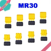 2pcs mr30 male female bullet connector plug the upgrade for rc fpv lipo battery rc quadcopter