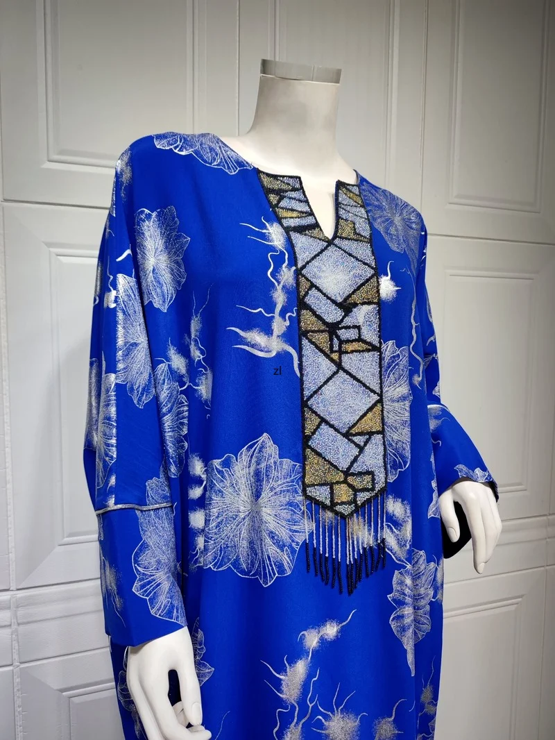 2022 Ramadan Dubai Arabic Muslim Long Dress African Dresses for Women Kaftan Morocco Evening Gown Abayas Boubou Djellaba Femme
