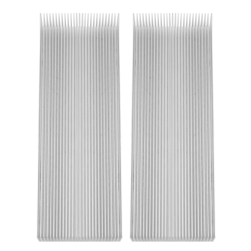 

HOT-2X Aluminum Heat Radiator Heatsink Cooling Fan 200X69x37mm Silver Tone