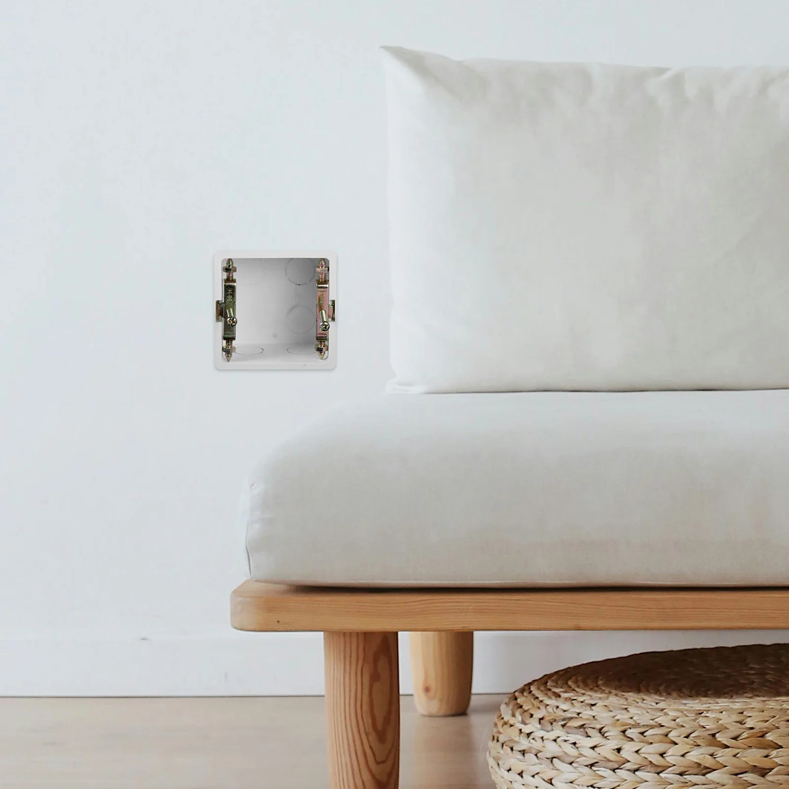 10-częściowa naszywka na przewody trudnopalne pudełka DIY obudowa elektryczna встроенная розетка встраиваемая ПВХ