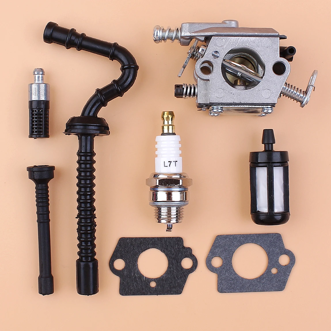 

Carburetor Carb Fuel Oil Hose Line Filter Spark Plug For STIHL MS250 MS230 MS210 025 023 021 Chainsaw Parts Walbro Type