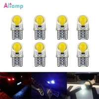 t10 w5w car products led lightings cob plate readingdome light side license dc12v white blue red 1156 p21w py21w 1157 bay15d