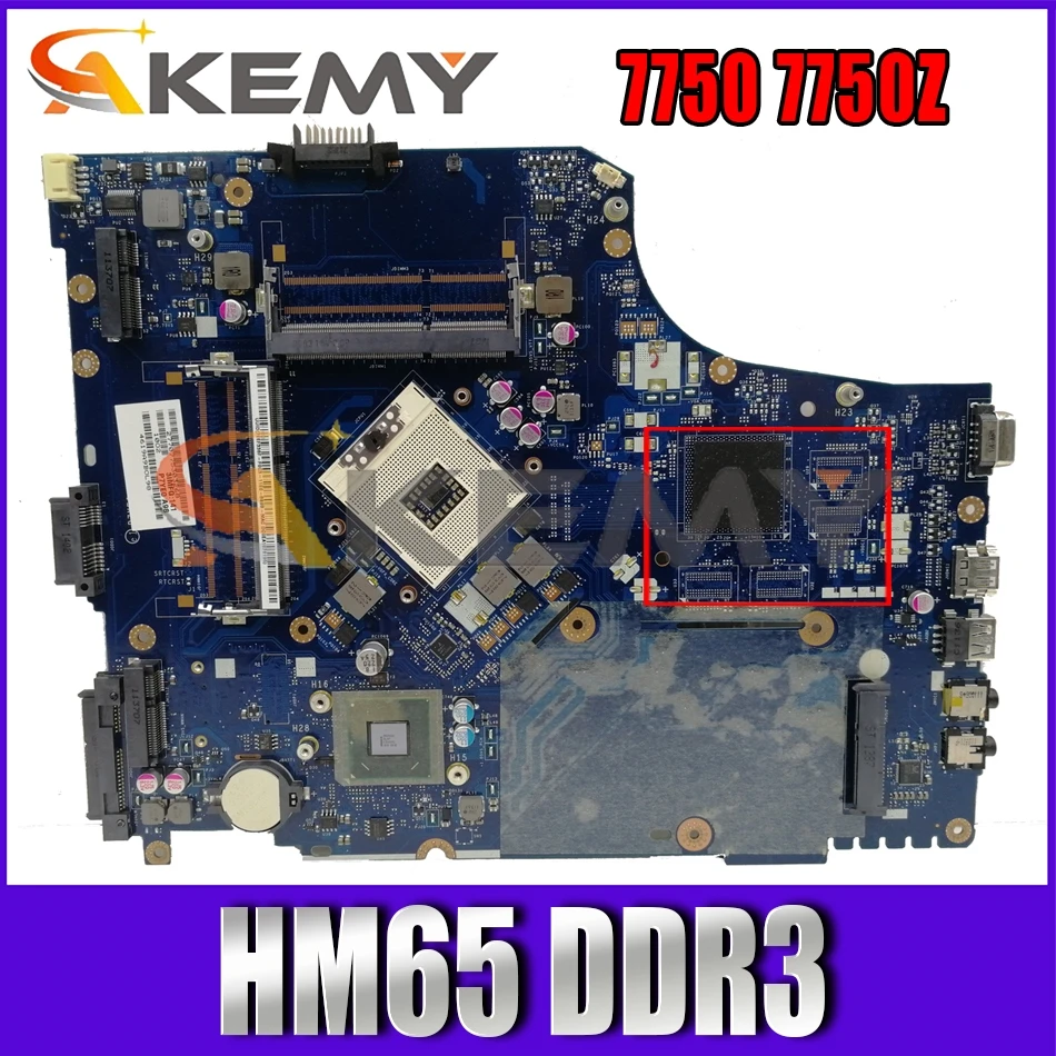 

P7YE0 LA-6911P For ACER Aspire 7750 7750Z Laptop Motherboard HM65 MBRN802001 MB.RN802.001 DDR3 Notebook Mainboard