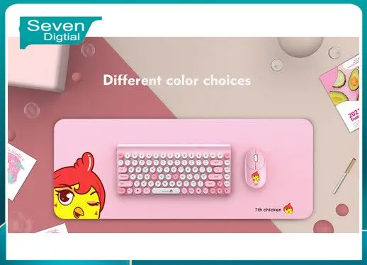 

Computer Accessories Punk Keycap New Year Gift Box 2.4g Wireless Connection Abs Keycaps 86keys Color Matching