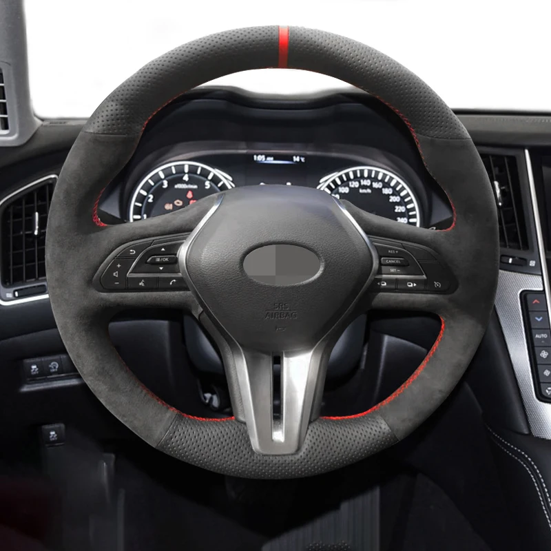 

Сделай Сам, сшитая вручную, черная замша, натуральная кожа, фотосессия для Infiniti QX50, Q50L, QX60, Q50, QX30, QX80