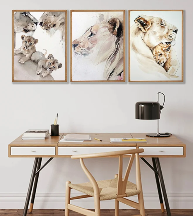 Настенный постер с изображением животных