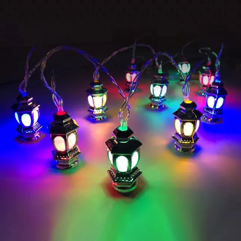 

Ramadan Decoration Plastic Lantern Led String Lights Ramadan Kareem Decor Eid Mubarak Gift Al-Fitr Eid Festival Party Supplies