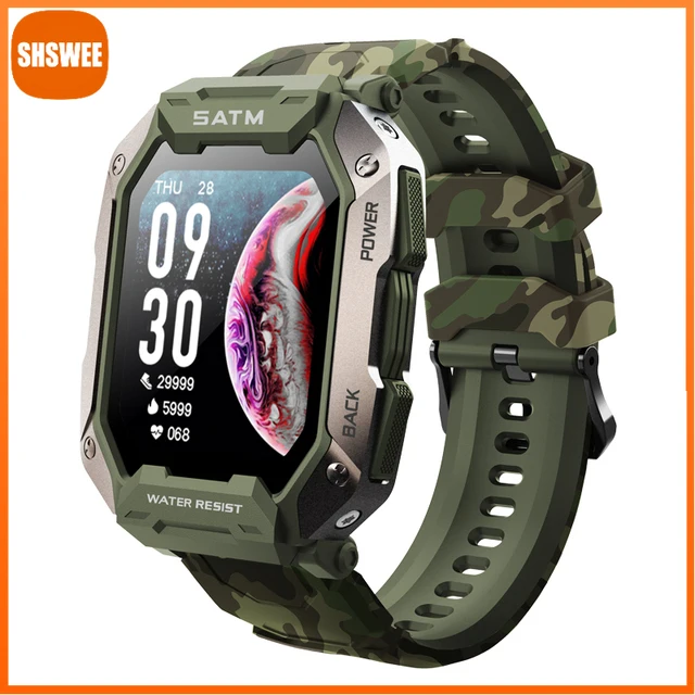 

380mAh Sport Smart Watch Heart Rate Blood Pressure 5ATM Waterproof Bluetooth Smartwatch Men For Huawei Xiaomi