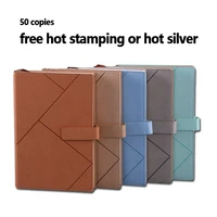 cloth pu notepad a5 business notebook buckle hard surface sketchbook work study agenda planner office stationery diary memo pad