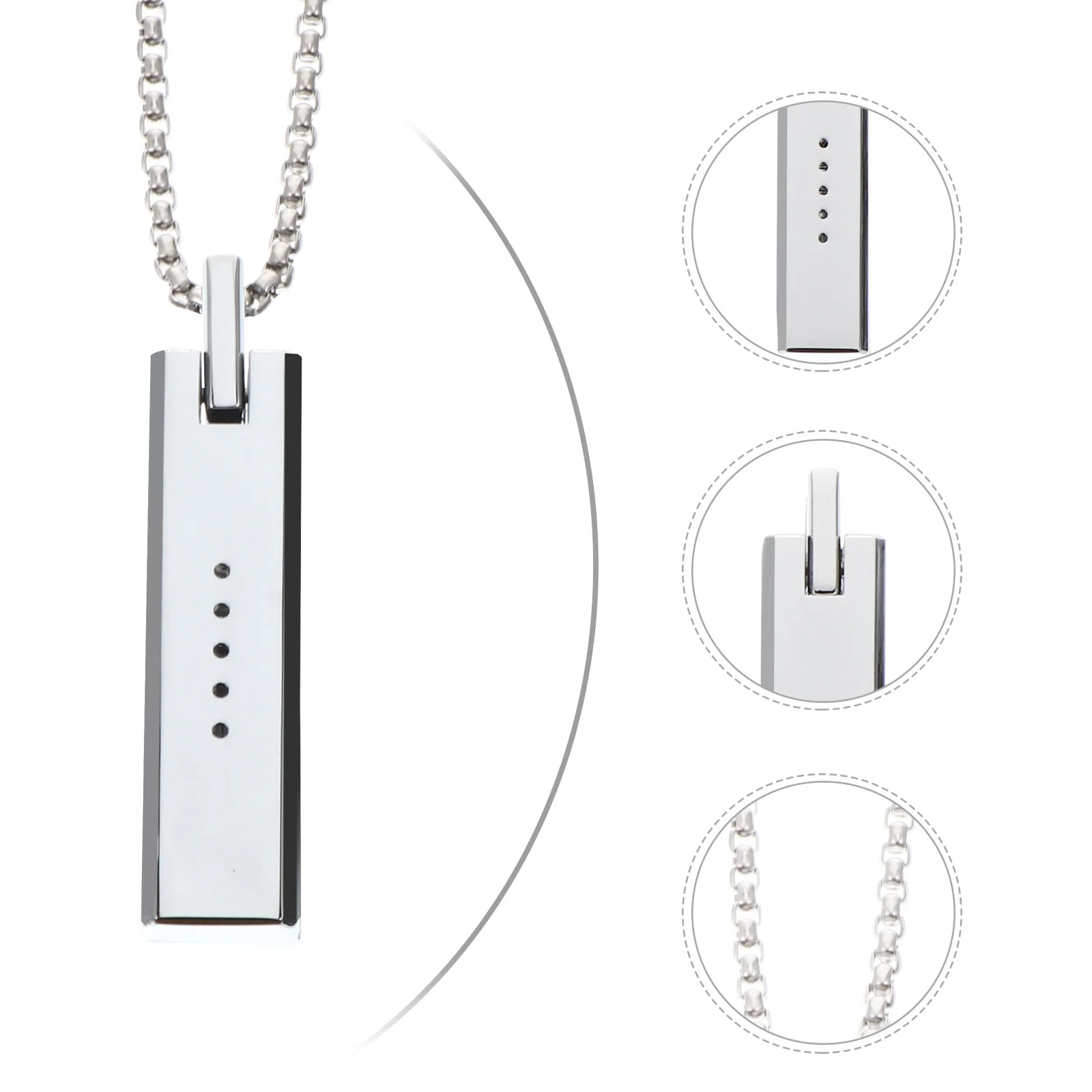 

Chic Necklace Pendant Magnetic Holder Necklace Compatible with Fitbit Flex 2