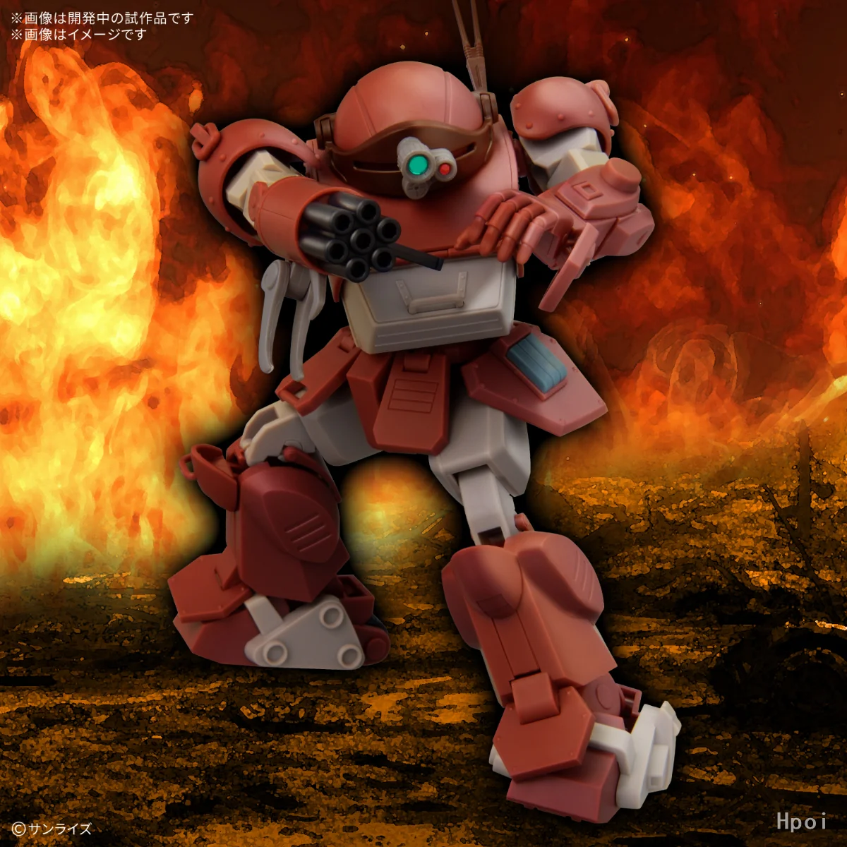 Фото Оригинальный пластиковый сборный конструктор Bandai HG ATM-09-GC Brutishdog Armored Trooper Votoms, игрушки, подарки №5