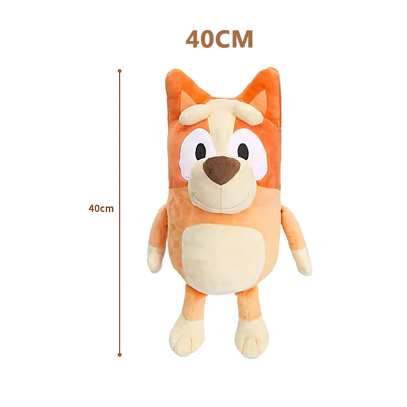 Оригинальная детская плюшевая игрушка Bluey 40 см Милая модель собаки бинго сестры