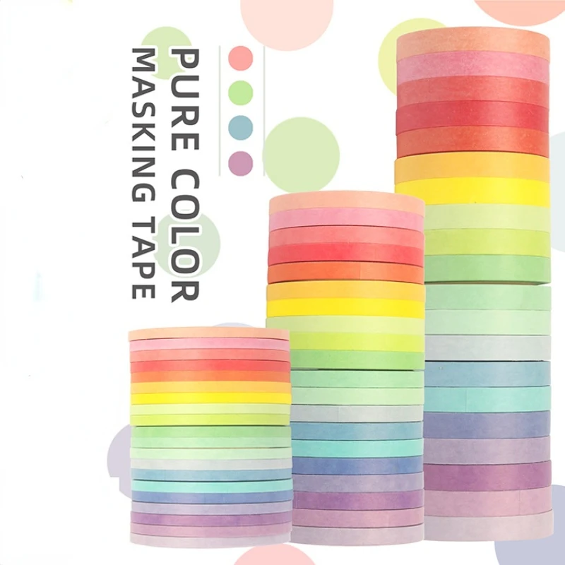 

20 рулонов/Лот, однотонные васи ленты 5 м, 3/5/7, 5 мм, Маскировочные ленты, «сделай сам», для блокнота, скрапбукинга, рамки, декоративные художест...