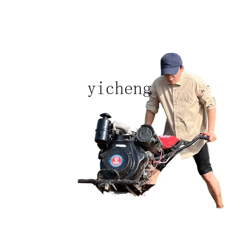 Микро-культиватор XL с прямой передачей горный роторный дизельный двигатель для