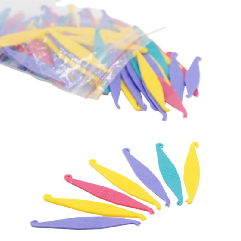 100 шт. смешанные цвета одноразовые стоматологические эластомерные эластичные