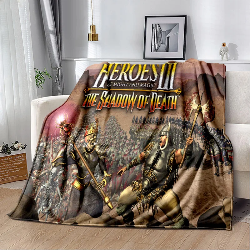 

3D Heroes of Might and Magic Retro Game Soft Plush Blanket,Flannel Blanket Throw Blanket for Living Room Bedroom Bed Sofa Picnic
