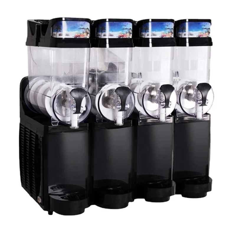 

15L*4 Commercial Fruit Juice Slush Ice Machine cold drink small snow slush juice machine