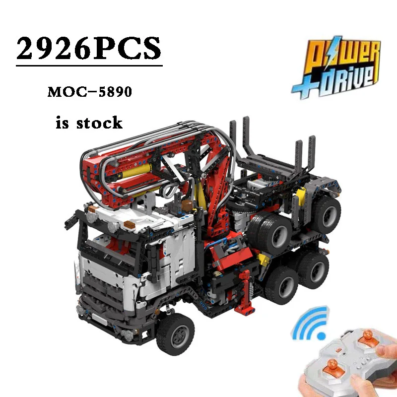 

42043 г., длинный деревянный грузовик, кран, тяжелая промышленная модель, высокая сложность сборки, строительные блоки, 2926 шт., детские рождественские подарки