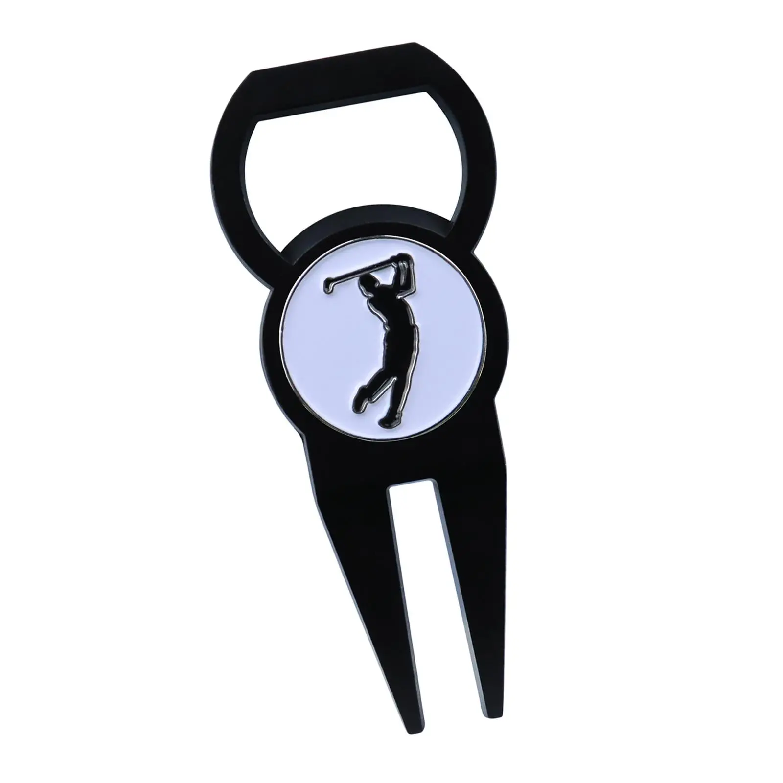 

Lightweight Golf Divot Repair Tool Fittings Multi Use Groove Cleaner Metal Lawn Repair Prong for Exercise Women Men Training