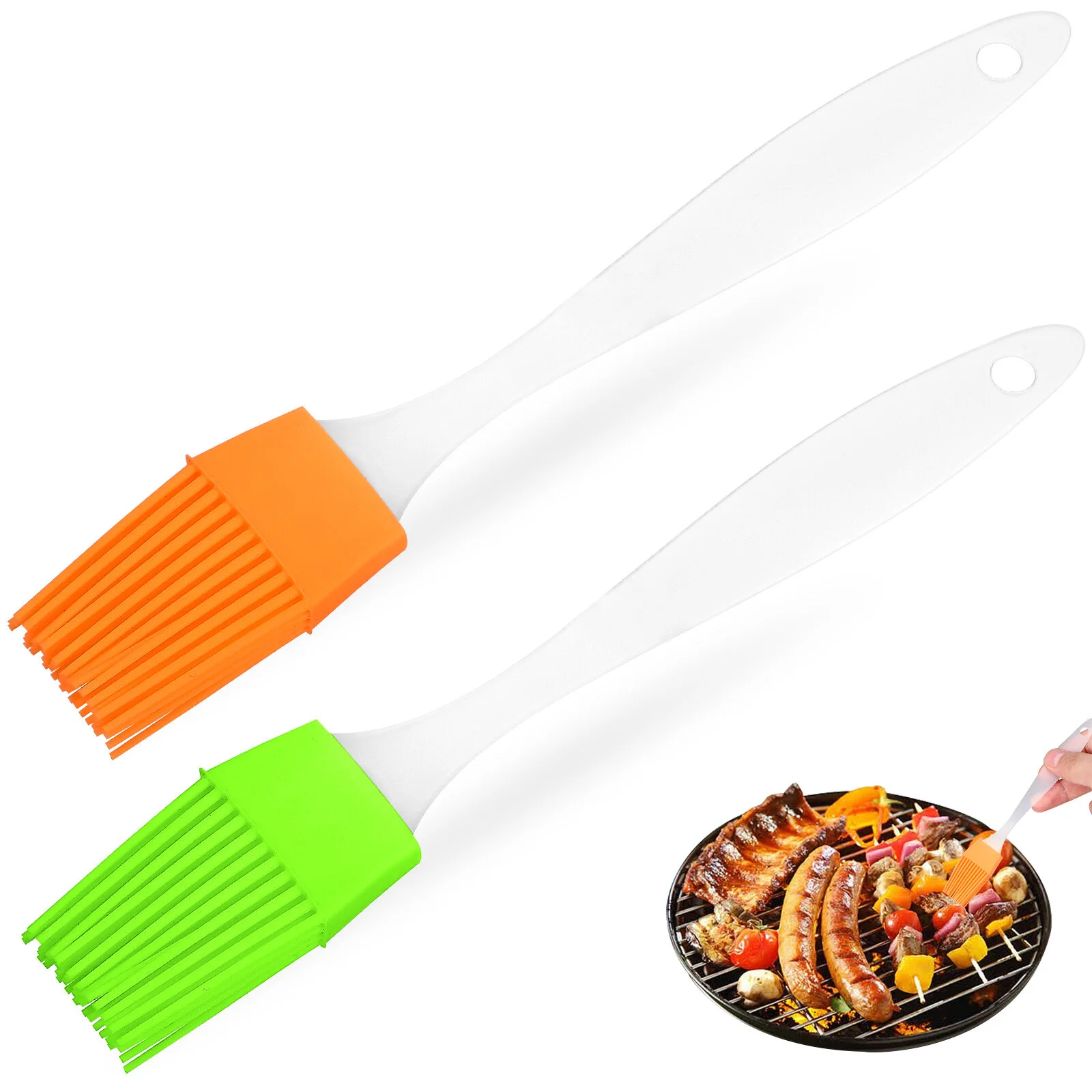 

2 Pcs Pastry Brushes Silicone Oil Brushes Kitchen Brushes for Cooking Baking Grilling