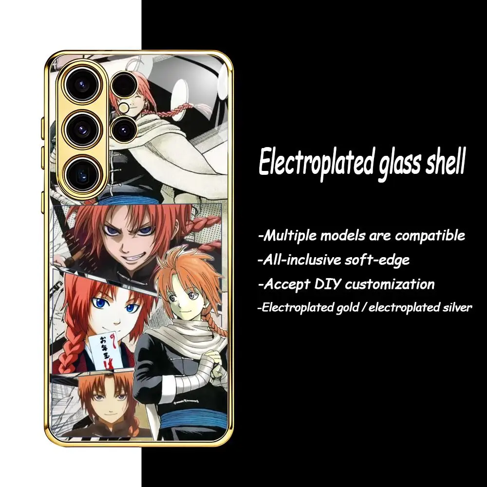 Чехол для телефона с изображением аниме GOLDEN KAMUY для Samsung S26 S25 S24 S23 S22 S21 Plus Ultra FE Edge, гальванизированное стекло (art.: 3920db7aa08a7) - 3920db7aa08a7