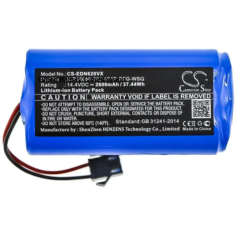 CameronSino GreenBattery 2600 мАч Для Ecovacs DN620,DN621, DN622,CEN360,CEN361,DH35,DH43,DH45,CEN546,Deebot N79S,ICR18650-26J-4S1