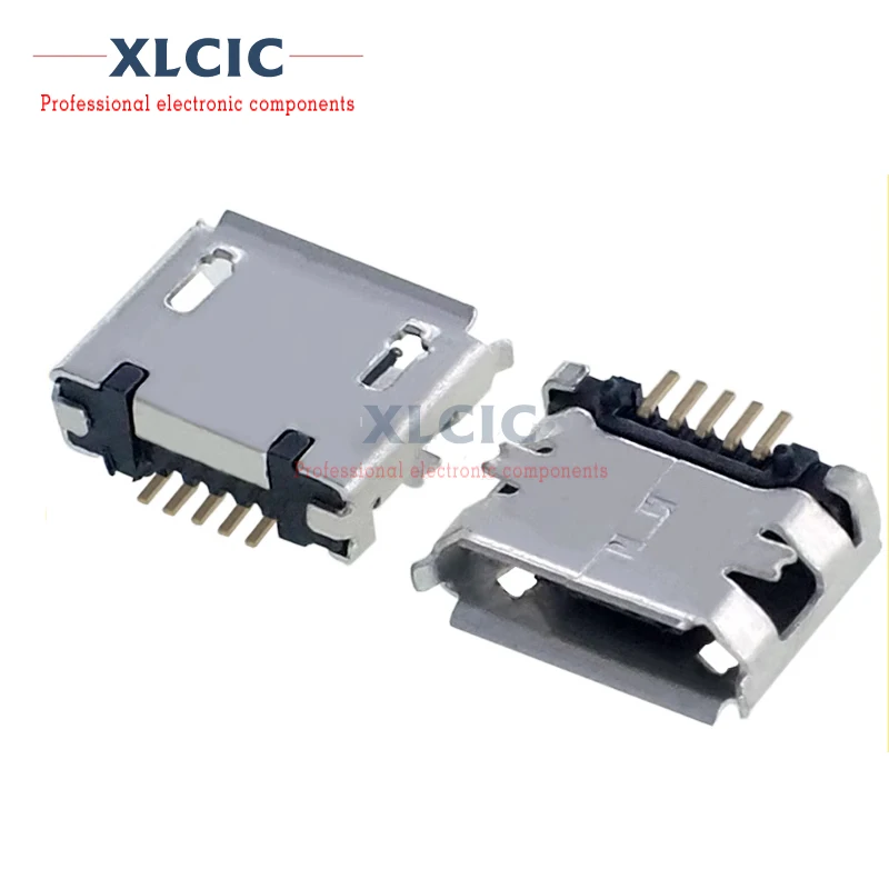 

10PCS Micro SMD Copper Shell Mike USB Socket Data Port Charging Port MK5P 5P 5-Pin SMD Female Socket