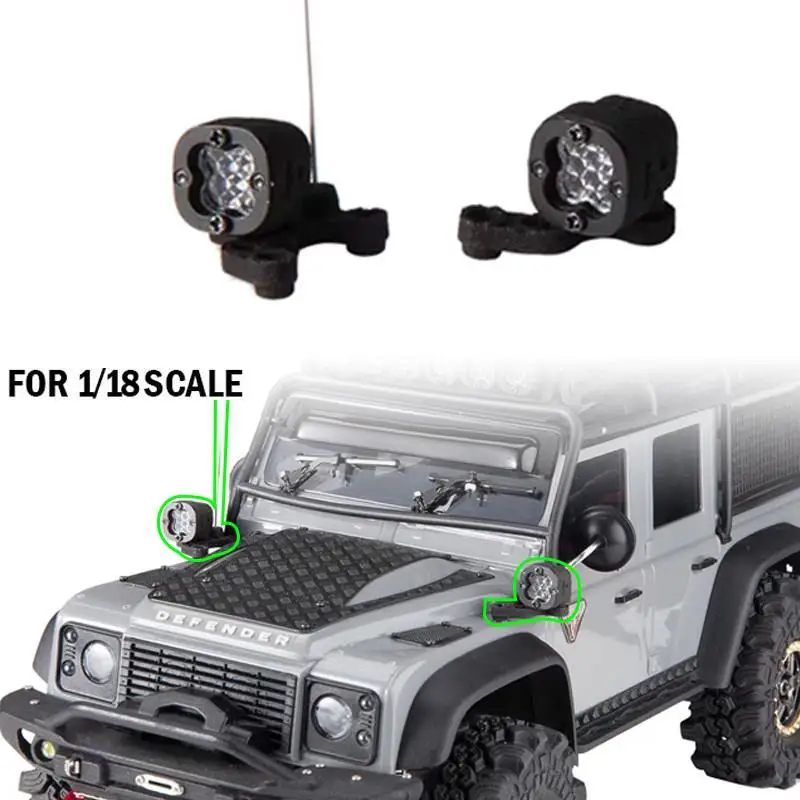 1/18 Радиоуправляемый гусеничный автомобиль Trax/as Trx4m Bronco Defender Axial Scx24 Fms24 Прожектор