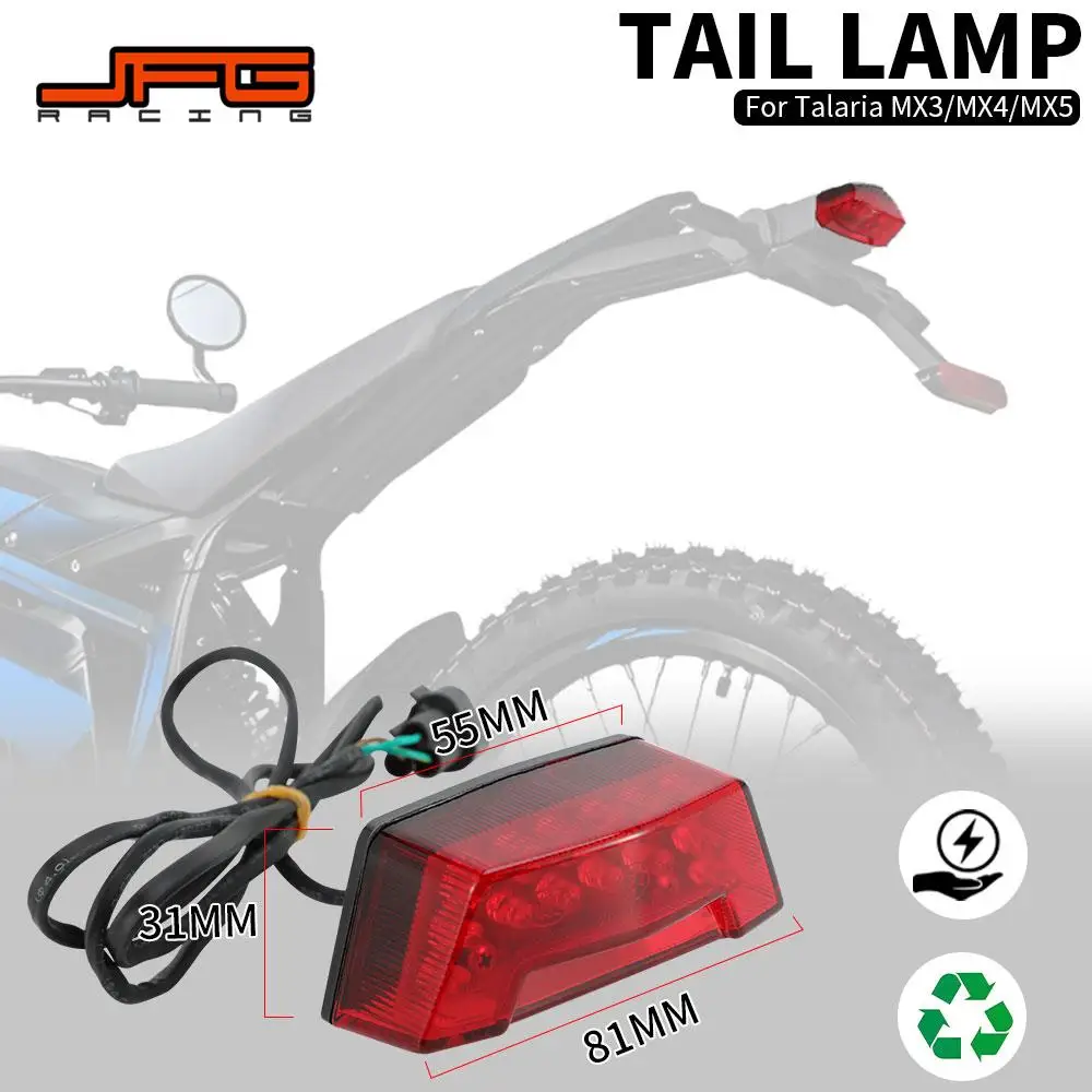 

Аксессуары для мотоциклов, задняя фара, задний фонарь, стоп-сигналы для Talaria Sting MX3 MX 3 MX4, внедорожник для электровелосипеда, мотоцикла